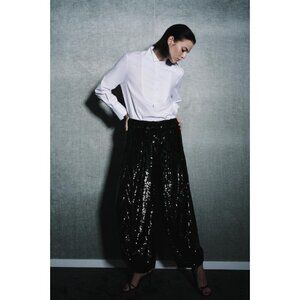 ZARA ZW COLLECTION LIMITED EDITION SEQUIN PANTS